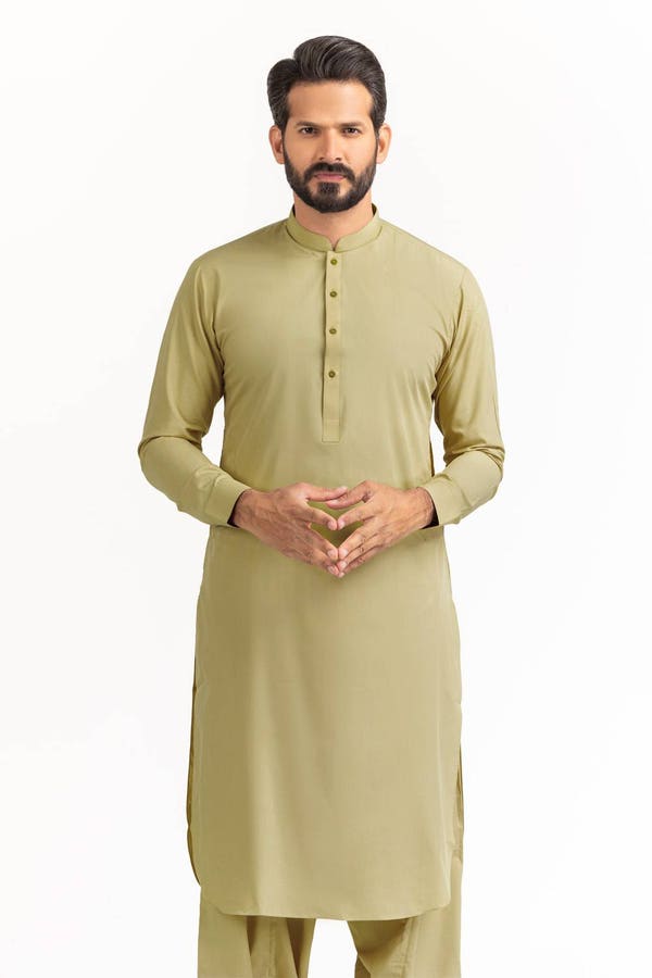 Gul Ahmed 2 Piece Custom Stitched Suit - Brown - LB30537