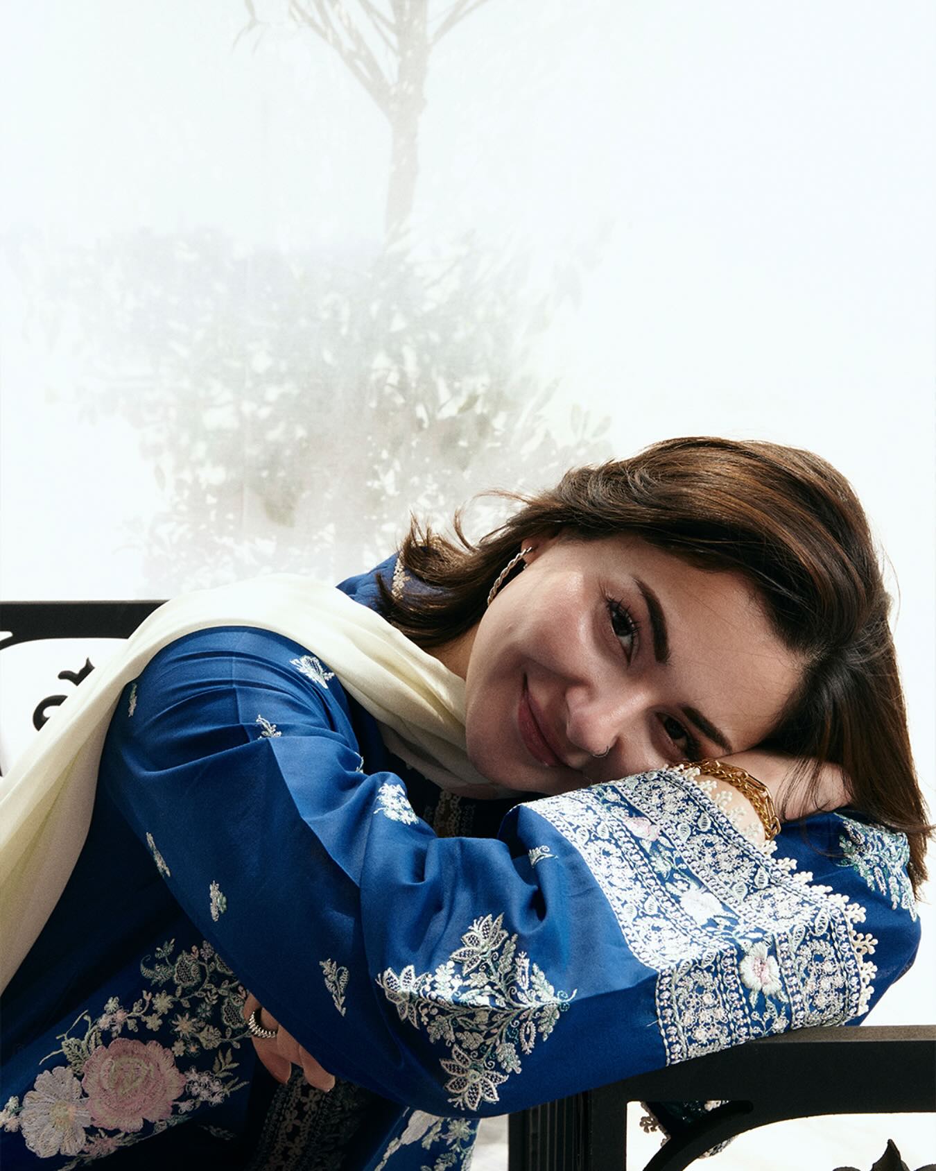 Zara Shahjahan 3 Piece Custom Stitched Suit - Blue - LB30229