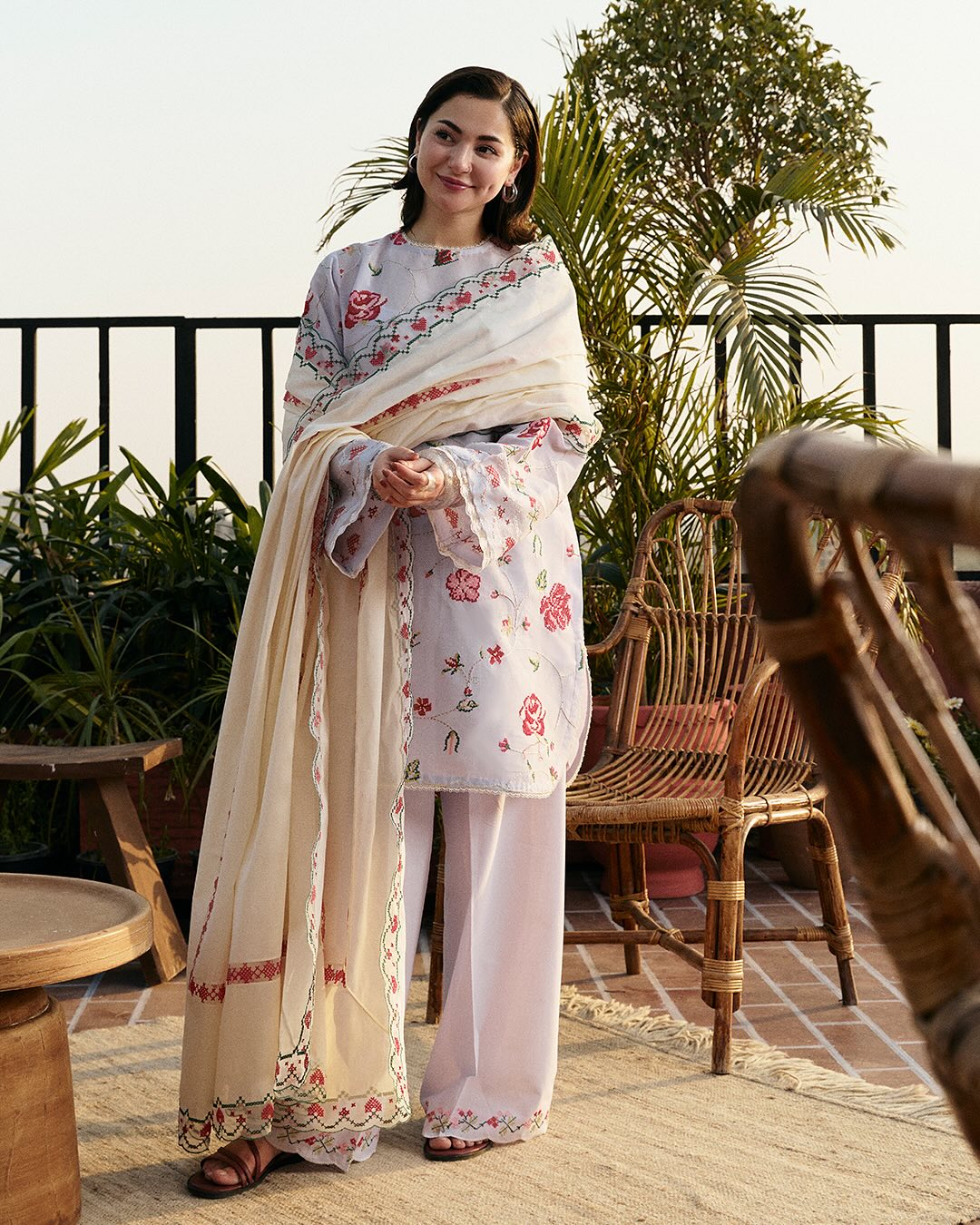 Zara Shahjahan 3 Piece Custom Stitched Suit - Purple - LB30221