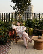 Zara Shahjahan 3 Piece Custom Stitched Suit - Pink - LB30232