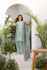Sobia Nazir 3 Piece Custom Stitched Suit - Green - LB29785