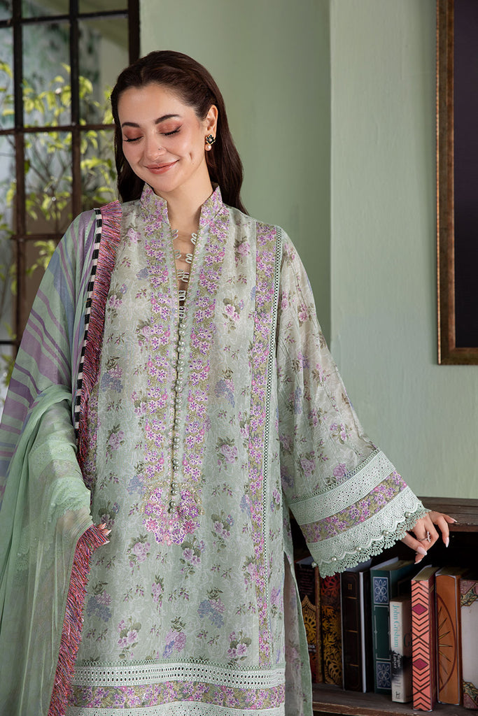 Sobia Nazir 3 Piece Custom Stitched Suit - Green - LB30317