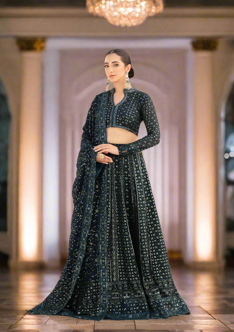AIK 3 Piece Custom Stitched Suit - Black - LB30782