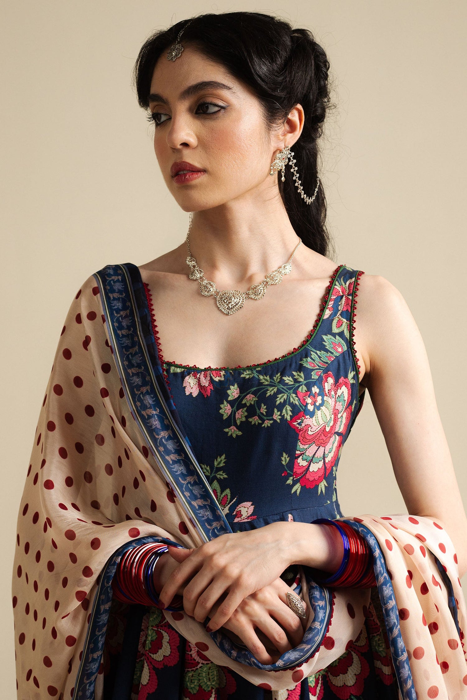 Zara Shahjahan 3 Piece Custom Stitched Suit - Blue - L100316