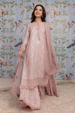 So Kamal 3 Piece Custom Stitched Suit - Pink - LB31565