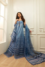 Sobia Nazir 3 Piece Custom Stitched Suit - Blue - LB31225