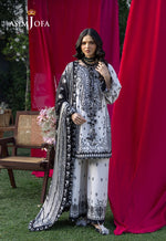 Asim Jofa 3 Piece Custom Stitched Suit - Ivory - LB31491