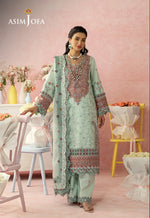 Asim Jofa 3 Piece Custom Stitched Suit - Green - LB31485
