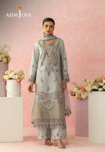 Asim Jofa 3 Piece Custom Stitched Suit - Gray - LB31492