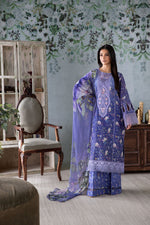 Sobia Nazir 3 Piece Custom Stitched Suit - Purple - LB30318
