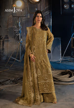 Asim Jofa 3 Piece Custom Stitched Suit - Green - LB29837