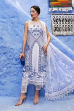 Maria.B 3 Piece Custom Stitched Suit - Blue - LB29670