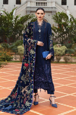 Maria.B 3 Piece Custom Stitched Suit - Blue - LB31248