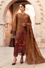 Maria.B 3 Piece Custom Stitched Suit - Brown - LB29667