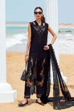 Maria.B 3 Piece Custom Stitched Suit - Black - LB30293
