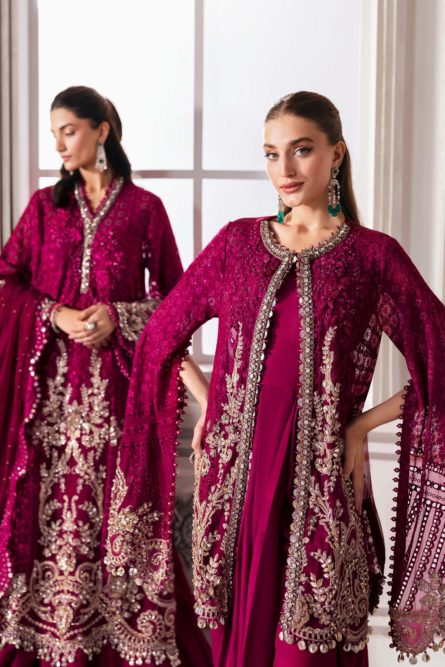 Maria.B 3 Piece Custom Stitched Suit - Purple - LB30004