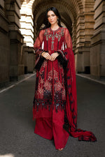 Maria.B 3 Piece Custom Stitched Suit - Red - LB31087