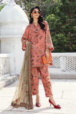 Maria.B 3 Piece Custom Stitched Suit - Peach - LB31011