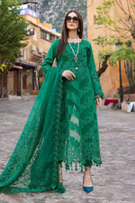 Maria.B 3 Piece Custom Stitched Suit - Green - LB29673