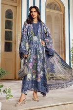 Maria.B 3 Piece Custom Stitched Suit - Blue - LB31014