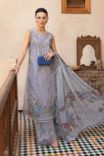 Maria.B 3 Piece Custom Stitched Suit - Blue - LB29675