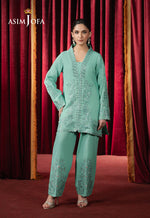 Asim Jofa 2 Piece Custom Stitched Suit - Green - LB29497