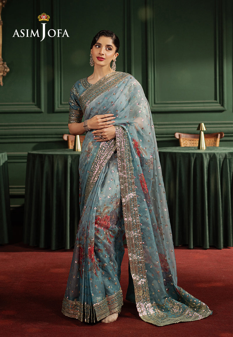 Asim Jofa 2 Piece Custom Stitched Suit - Blue - LB29502