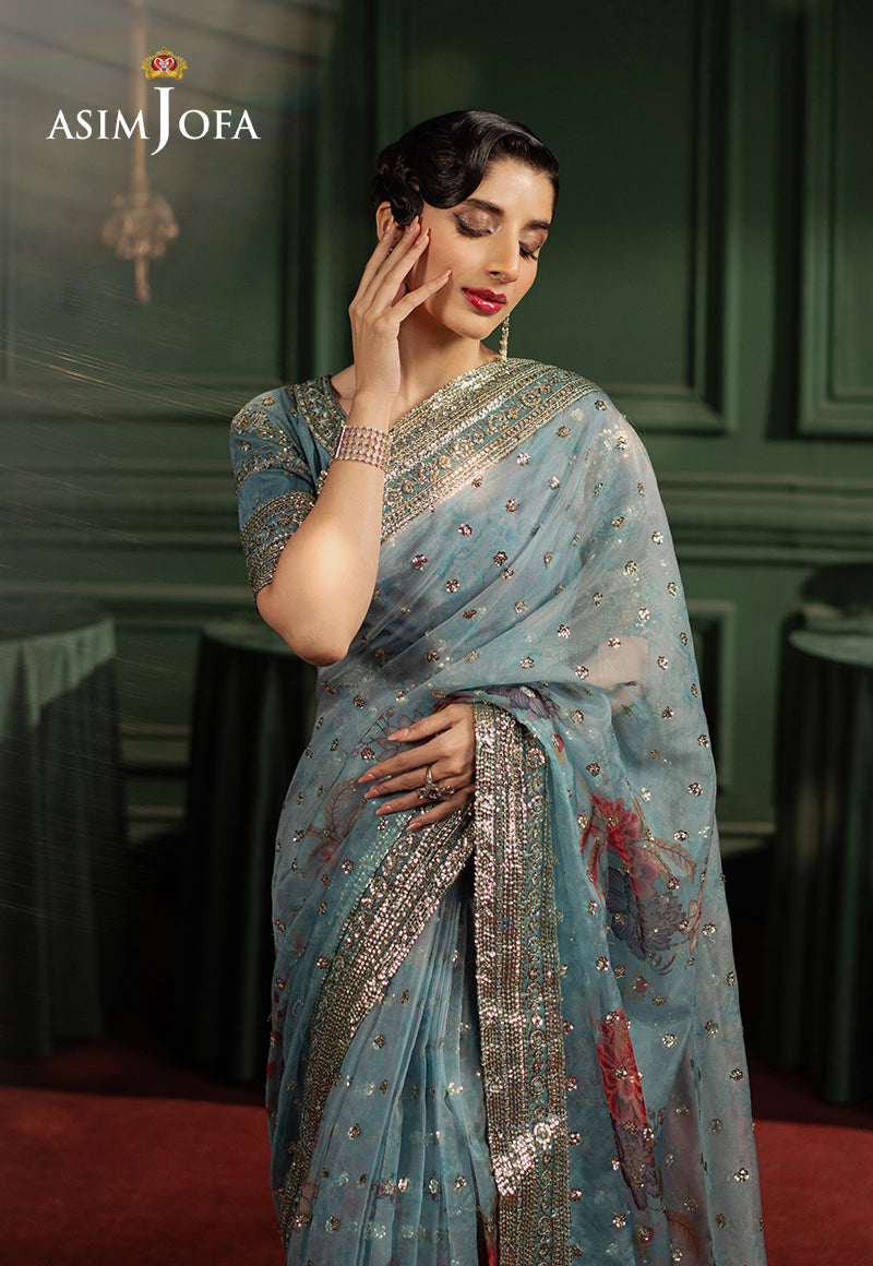Asim Jofa 2 Piece Custom Stitched Suit - Blue - LB29502