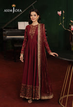 Asim Jofa 2 Piece Custom Stitched Suit - Maroon - LB29475