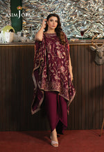 Asim Jofa 2 Piece Custom Stitched Suit - Purple - LB29486