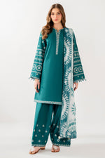 Jazmin 3 Piece Custom Stitched Suit - Green - LB31333