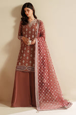 Jazmin 3 Piece Custom Stitched Suit - Peach - LB31068