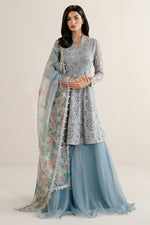 Jazmin 3 Piece Custom Stitched Suit - Blue - LB30662