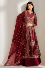 Jazmin 3 Piece Custom Stitched Suit - Maroon - LB30354