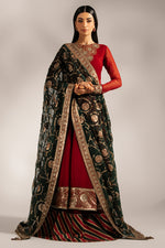 Jazmin 3 Piece Custom Stitched Suit - Red - LB30652