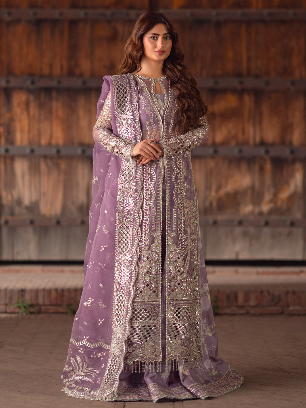 Bin Ilyas 3 Piece Custom Stitched Suit - Pink - LB30919