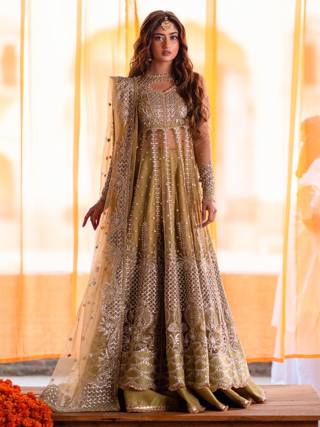 Bin Ilyas 3 Piece Custom Stitched Suit - Brown - LB30921