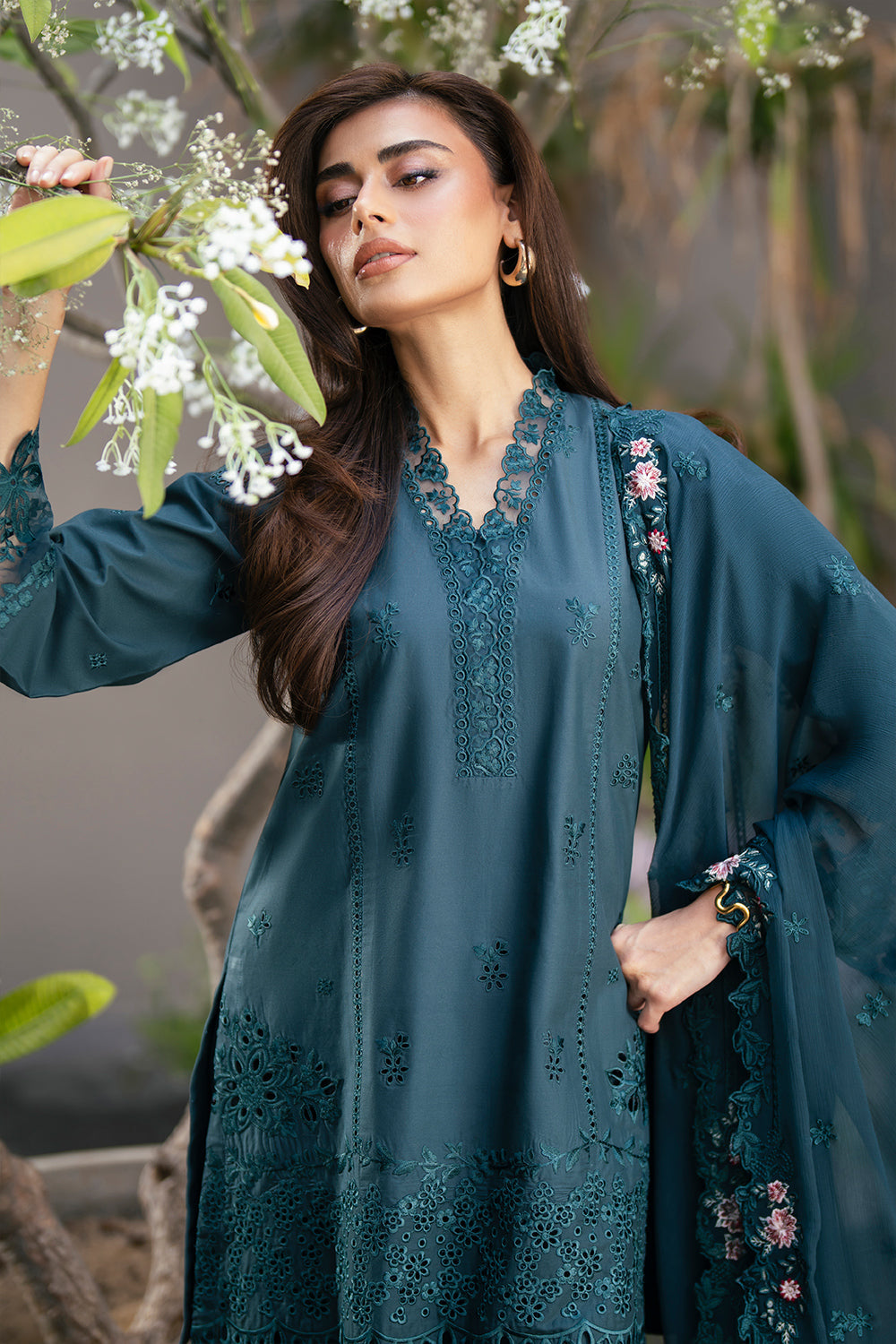 Azure 3 Piece Custom Stitched Suit - Green - LB30432