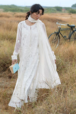 Gul Ahmed 3 Piece Custom Stitched Suit - Off-White - LB31184