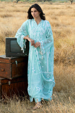 Gul Ahmed 3 Piece Custom Stitched Suit - Green - LB31185