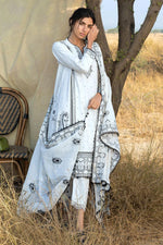 Gul Ahmed 3 Piece Custom Stitched Suit - Off-White - LB31181