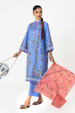 Sana Safinaz 2 Piece Custom Stitched Suit - Blue - LB31128