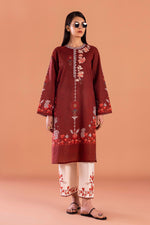Sana Safinaz 2 Piece Custom Stitched Suit - Red - LB31137