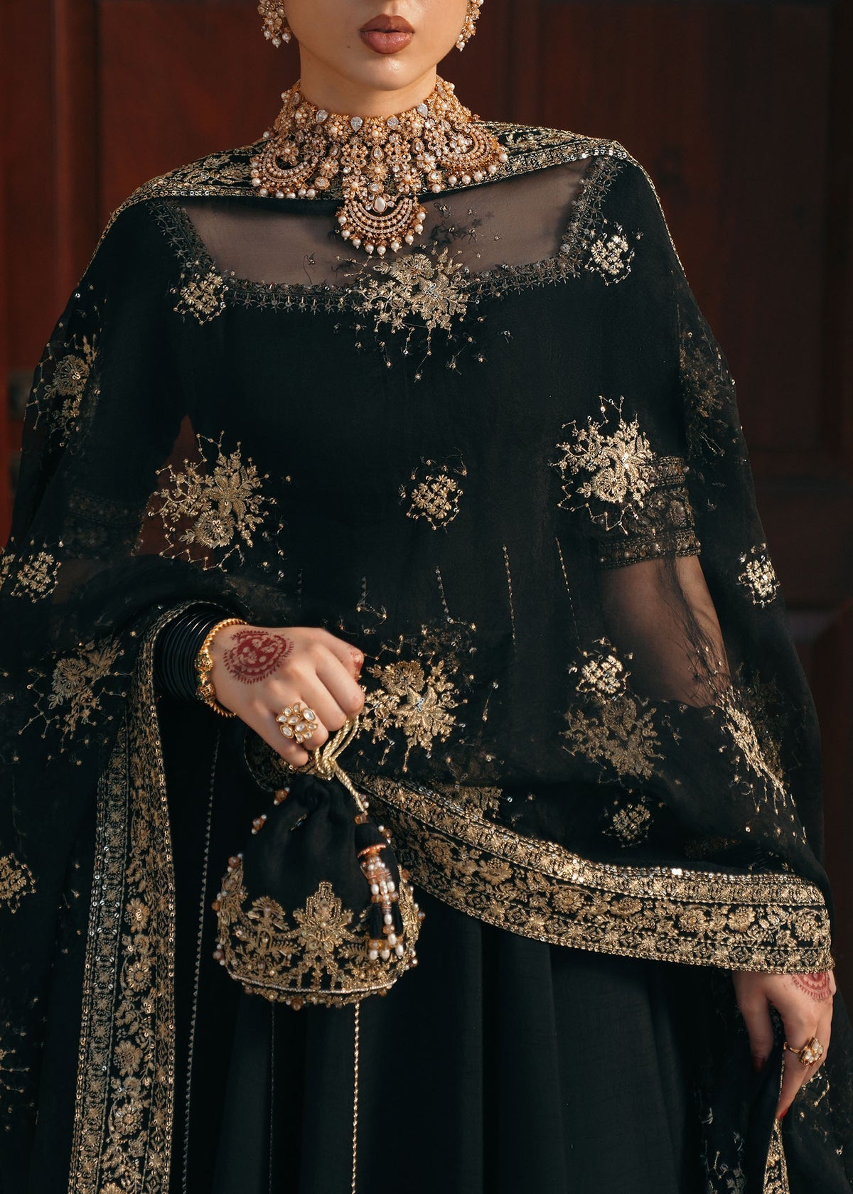 Kanwal Malik 3 Piece Pret Suit - Black - LB30770