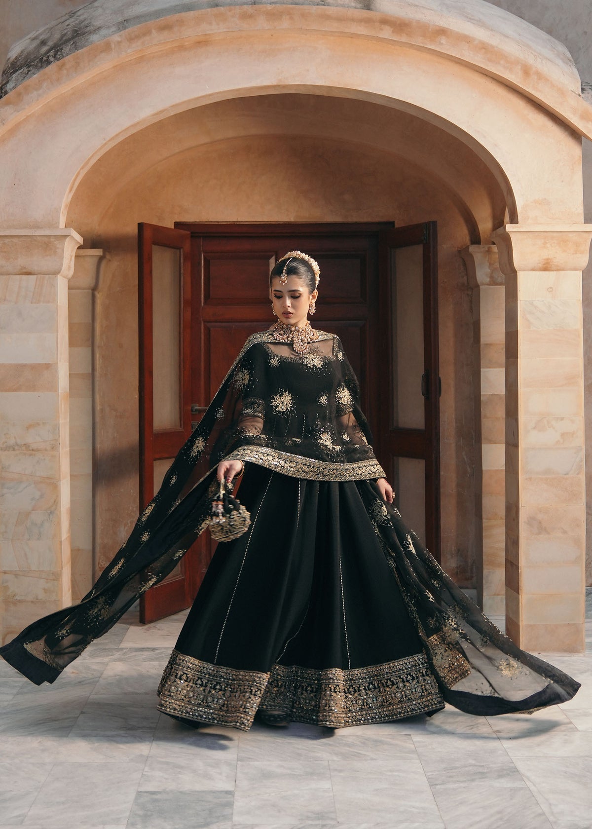 Kanwal Malik 3 Piece Pret Suit - Black - LB30770
