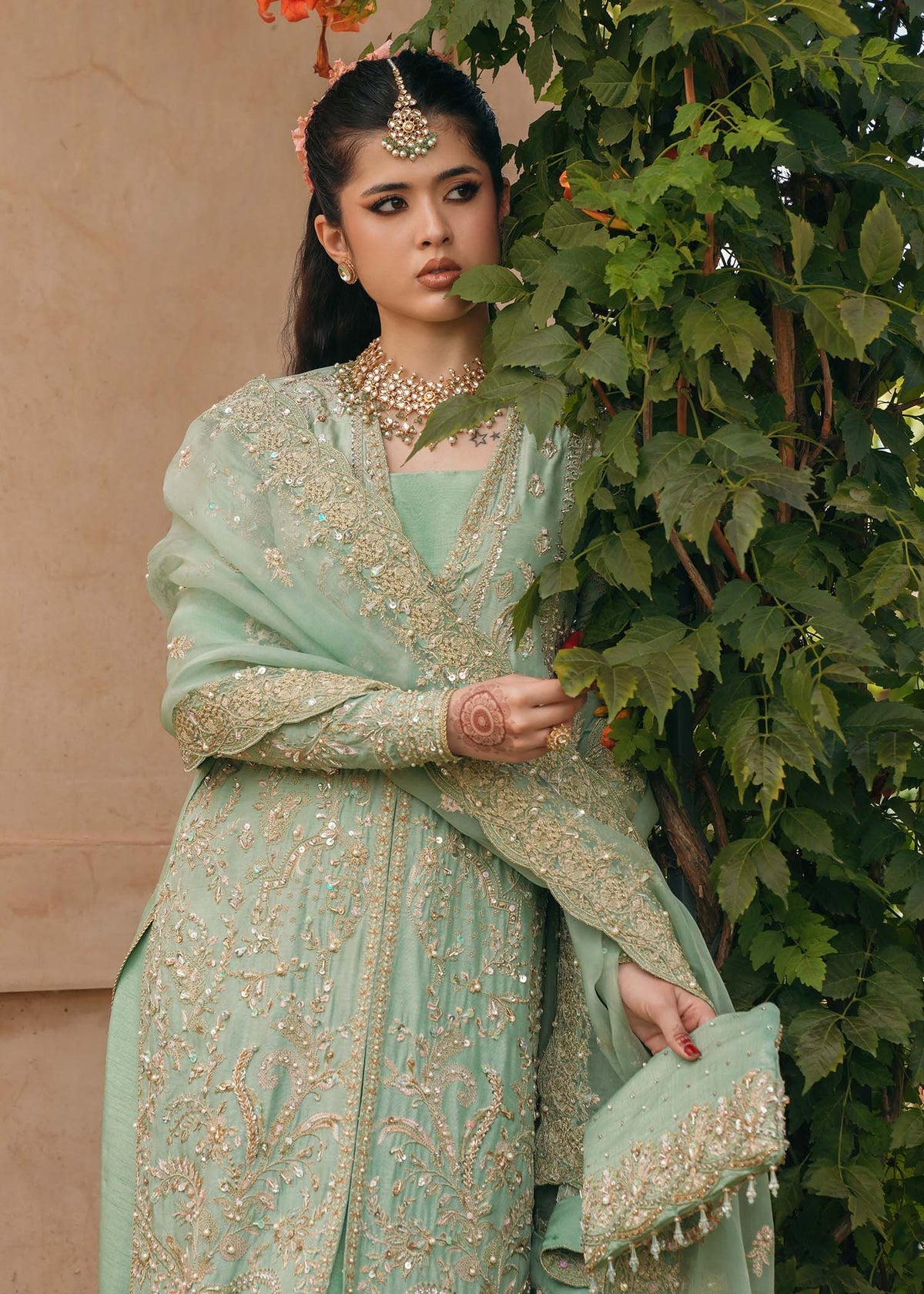 Kanwal Malik 3 Piece Pret Suit - Aqua - LB30767