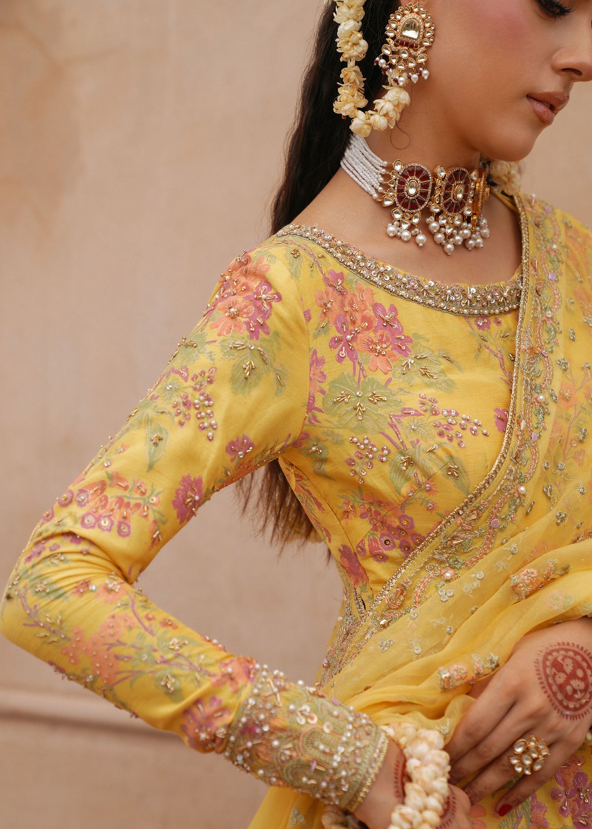 Kanwal Malik 3 Piece Pret Suit - Yellow - LB30766