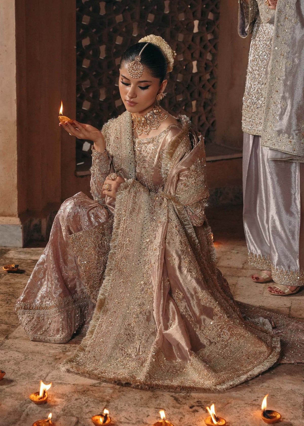 Kanwal Malik 3 Piece Pret Suit - Pink - LB30762