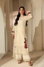 Azure 3 Piece Custom Stitched Suit - Off-White - LB31145