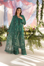 Sobia Nazir 3 Piece Custom Stitched Suit - Green - LB29374